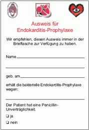 Endokarditis-Ausweis
